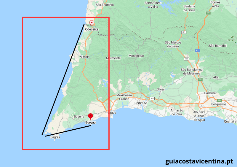 Mapa da Costa Vicente